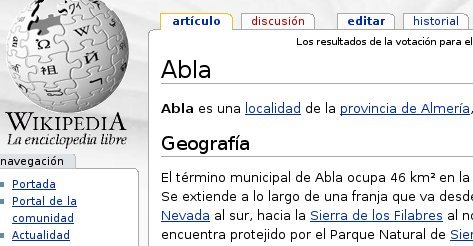 Abla en Wikipedia - La enciclopedia libre